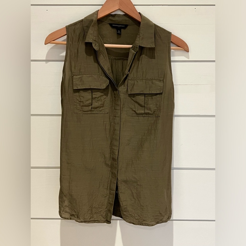 Banana Republic Raw Silk Top